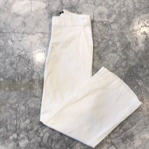 Jcrew city fit white chinos- like new- boot cut